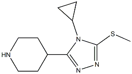 4-[4-Cyclopropyl-5-(methylsulfanyl)-4H-1,2,4-triazol-3-yl]piperidine