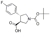 (3S,4R)-4-(4-fluorophenyl)-1-[(2-methylpropan-2-yl)oxycarbonyl]pyrrolidine-3-carboxylic acid