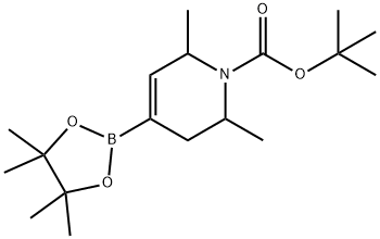 2,6-Dimethyl-4-(4,4,5,5-tetramethy
l-[1,3,2]dioxaborolan-2-yl)-3,6
-dihydro-2H-pyridine-1-
carboxylicacid tert-butyl ester