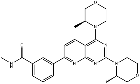 3-[2,4-Bis((3S)-3-methylmorpholin-4-yl)pyrido[5,6-e]pyrimidin-7-yl]-N-methylbenzamide