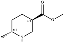 trans-3-piperidinecarboxylic acid, 6-methyl-, methyl ester