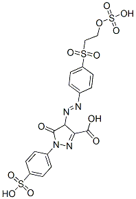 4,5-dihydro-5-oxo-4-[[4-[[2-(sulphooxy)ethyl]sulphonyl]phenyl]azo]-1-(4-sulphophenyl)-1H-pyrazole-3-carboxylic acid