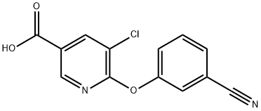 3-pyridinecarboxylic acid, 5-chloro-6-(3-cyanophenoxy)-