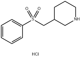 3-[(phenylsulfonyl)methyl]piperidine hydrochloride