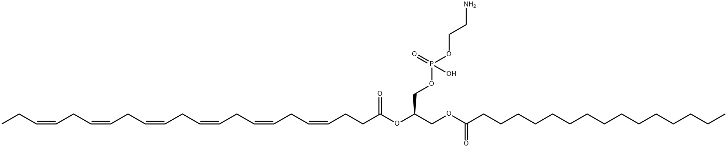1-hexadecanoyl-2-(4Z,7Z,10Z,13Z,16Z,19Z-docosahexaenoyl)-sn-glycero-3-phosphoethanolamine
