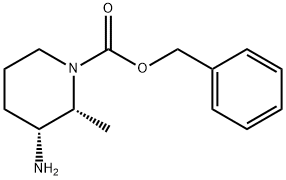1-Piperidinecarboxylic acid, 3-amino-2-methyl-, phenylmethyl ester, (2R,3R)-