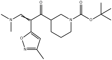 (E)-tert-butyl 3-(3-(diMethylaMino)-2-(3-Methylisoxazol-5-yl)acryloyl)piperidine-1-carboxylate