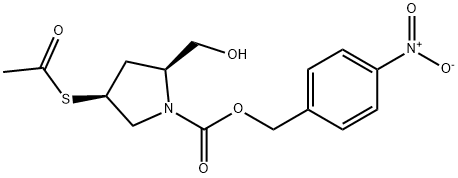 (2S,4S)-4-(Acetylthio)-2-(hydroxymethyl)-1-pyrrolidinecarboxylic acid (4-nitrophenyl)methyl ester