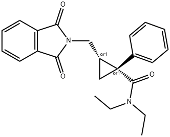 cis-2-[(1,3-Dihydro-1,3-dioxo-2H-isoindol-2-yl)methyl-N,N-diethyl-1-phenylcyclopropanecarboxamide
