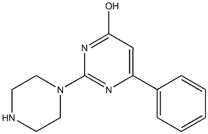 6-Phenyl-2-(1-piperazinyl)-4-pyrimidinol