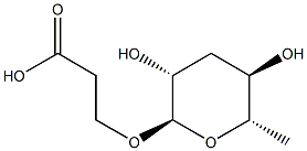 3-(((2R,3R,5R,6S)-3,5-dihydroxy-6-methyltetrahydro-2H-pyran-2-yl)oxy)propanoic acid