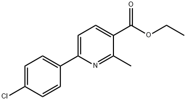 ETHYL 6-(4-CHLOROPHENYL)-2-METHYLPYRIDINE-3-CARBOXYLATE