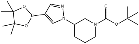 tert-butyl 3-[4-(tetramethyl-1,3,2-dioxaborolan-2-yl)-1H-pyrazol-1-yl]piperidine-1-carboxylate