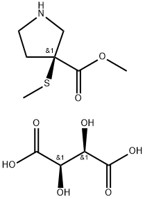 (S)-3-(Methylthio)pyrrolidine-3-carboxylic acid Methyl ester L-tartarate