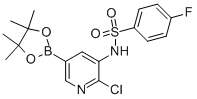 N-[2-CHLORO-5-(4,4,5,5-TETRAMETHYL-1,3,2-DIOXABOROLAN-2-YL)PYRIDIN-3-YL]-4-FLUOROBENZENESULFONAMIDE