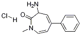 3-amino-1-methyl-5-phenyl-1H-azepin-2(3H)-one hydrochloride