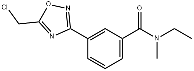 3-[5-(chloromethyl)-1,2,4-oxadiazol-3-yl]-N-ethyl-N-methylbenzamide