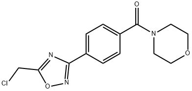 4-{4-[5-(chloromethyl)-1,2,4-oxadiazol-3-yl]benzoyl}morpholine
