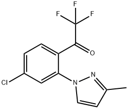 1-(4-Chloro-2-(3-Methyl-1H-pyrazol-1-yl)phenyl)-2,2,2-trifluoroethanone