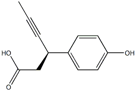 (R)-3-(4-hydroxyphenyl)-hex-4-ynoic acid