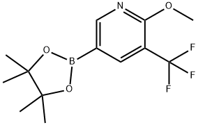 2-Methoxy-5-(4,4,5,5-tetramethyl-1,3,2-dioxaborolan-2-yl)-3-(trifluoromethyl)pyridine