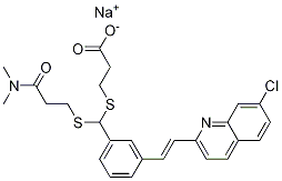 Propanoic acid, 3-[[[3-[2-(7-chloro-2-quinolinyl)ethenyl]phenyl][[3-(diMethylaMino)-3-oxopropyl]thio]Methyl]thio]-, sodiuM salt, (E)-