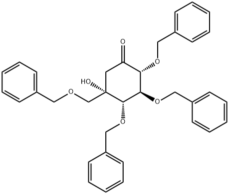 (2R,3S,4S,5S)-5-Hydroxy-2,3,4-tris(phenylmethoxy)-5-[(phenylmethoxy)methyl]-cyclohexanone