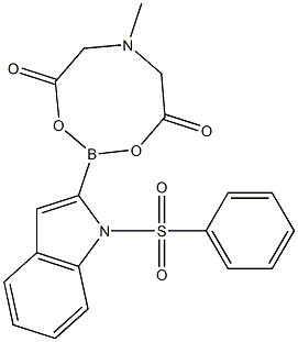 1-(Phenylsulfonyl)indole-2-boronic  acid  MIDA  ester,  1-(Phenylsulfonyl)indole-2-boronic  acid,  Methyliminodiacetic  acid  anhydride