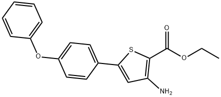 2-Thiophenecarboxylic acid, 3-amino-5-(4-phenoxyphenyl)-, ethyl ester
