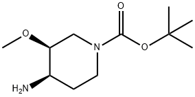 1-Piperidinecarboxylic acid, 4-amino-3-methoxy-, 1,1-dimethylethyl ester, (3S,4R)-