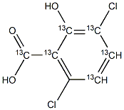 3,6-Dichloro-2-hydroxybenzoic-[13C6] Acid