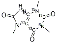 1,3,7-Trimethyluric acid-13C4，15N3