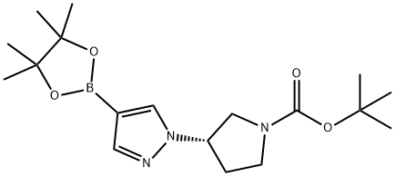 tert-butyl (3S)-3-[4-(tetramethyl-1,3,2-dioxaborolan-2-yl)-1H-pyrazol-1-yl]pyrrolidine-1-carboxylate