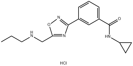 N-cyclopropyl-3-{5-[(propylamino)methyl]-1,2,4-oxadiazol-3-yl}benzamide hydrochloride