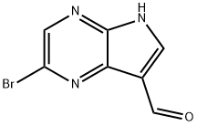 2-BroMo-5H-pyrrolo[2,3-b]pyrazine-7-carboxaldehyde