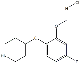 4-(4-FLUORO-2-METHOXYPHENOXY)PIPERIDINE HYDROCHLORIDE