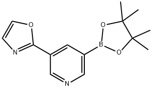 2-(5-(4,4,5,5-tetramethyl-1,3,2-
dioxaborolan-2-yl)pyridin-3-yl)oxazole