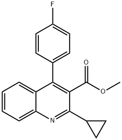 Methyl 4-(4'-fluorophenyl)-2-(cyclopropyl)-3-quinolinecarboxylate