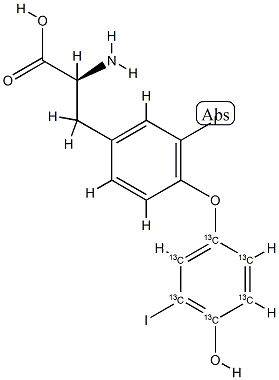 3, 3'-Diiodo-L-thyronine-(phenoxy-13C6) (T2)