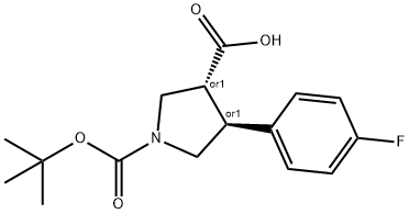 BOC-(TRANS)-4-(4-FLUORO-PHENYL)-PYRROLIDINE-3-CARBOXYLIC ACID