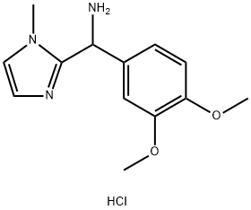 (3,4-dimethoxyphenyl)(1-methyl-1H-imidazol-2-yl)methanamine hydrochloride