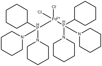 Dichlorobis[cyclohexyldi(1-piperidinyl)phosphine]palladium(II)
