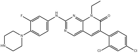 Pyrido[2,3-d]pyriMidin-7(8H)-one, 6-(2,4-dichlorophenyl)-8-ethyl-2-[[3-fluoro-4-(1-piperazinyl)phenyl]aMino]-