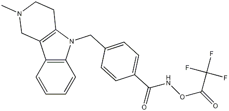 N-Hydroxy-4-[(1,2,3,4-tetrahydro-2-methyl-5H-pyrido[4,3-b]indol-5-yl)methyl]benzamide 2,2,2-Trifluoroacetate