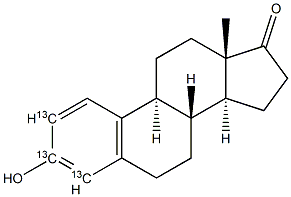 Estrone-[2,3,4-13C3]