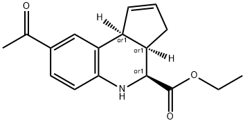 ethyl(3aR,4S,9bS)-8-acetyl-3a,4,5,9b-tetrahydro-3H-cyclopenta[c]quinoline-4-carboxylate
