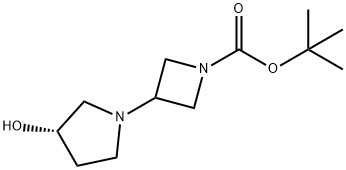 1-Azetidinecarboxylic acid, 3-[(3S)-3-hydroxy-1-pyrrolidinyl]-,1,1-diMethylethyl ester