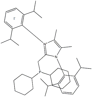 1,3-Bis[2,6-bis(1-methylethyl)phenyl]-2-[(dicyclohexylphosphino)methyl]-4,5-dimethyl-1H-imidazolium iodide