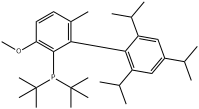 2-(Di-t-butylphosphino)-3-methoxy-6-methyl-2',4',6'-tri-i-propyl-1,1'-biphenyl