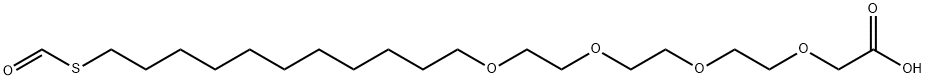 [1-(Methylcarbonylthio)undec-11-yl]tri(ethylene glycol) acetic acid